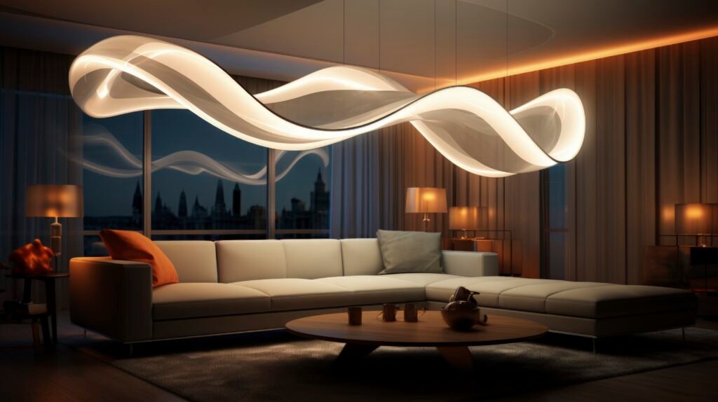 vista-del-diseno-futurista-de-la-lampara-de-iluminacion
